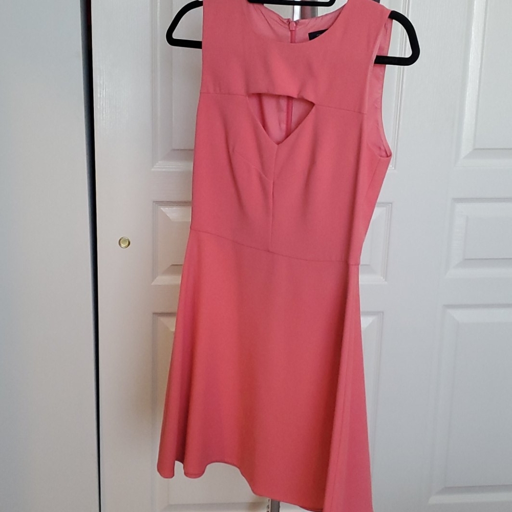 French Connection coral cocktail dress